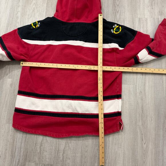 Chicago Blackhawks '47 Brand Superior Lacer Pullover Hoodie Men's 2XL Red Hockey - Picture 9 of 10